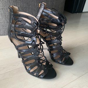 Nine West Women's Kenie Heeled Sandal 8 1/2M